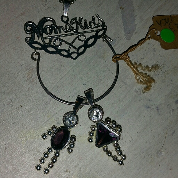 Sterling silver "MOM'S KIDS CHARM NECKLACE**(Perfect Mother's day gift**