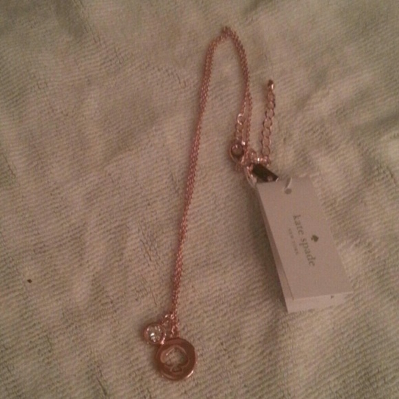 Kate Spade rose gold necklace