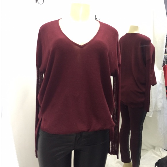 Nasty Gal Glamorous sweater with mesh sleeves - Picture 3 of 4