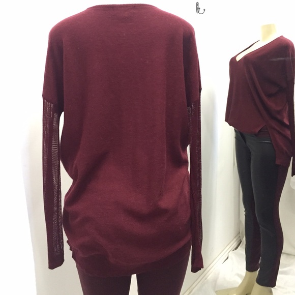 Nasty Gal Glamorous sweater with mesh sleeves - Picture 4 of 4