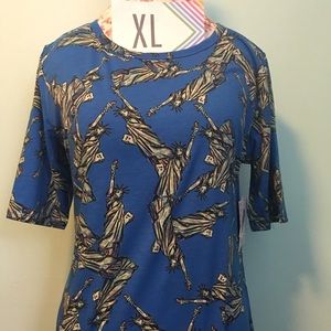 LuLaRoe Julia dress Statue of Liberty XL