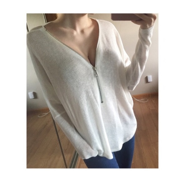 Last One • Cozy Zip Down Sweater Top - Picture 2 of 3