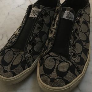 Black & Gray Coach Sneakers/Loafers