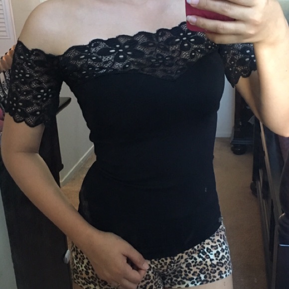 Lace Off Shoulder Top
