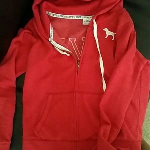 Pink Victoria Secret Zip hoodie