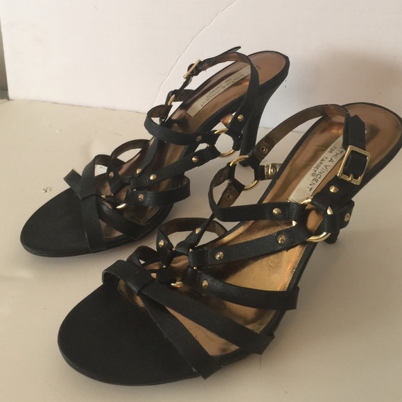 Cynthia Vincent for Target black strappy heels