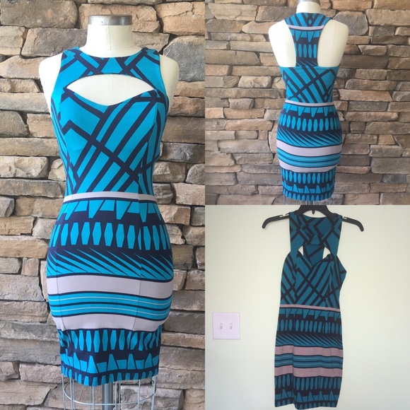 Tribal cutout Bodycon dress