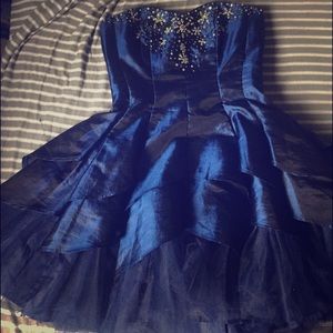 Masquerade short strapless dress!