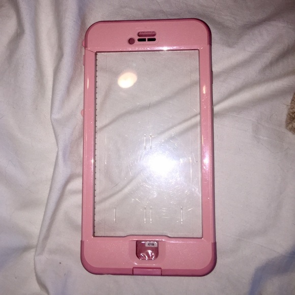 Pink iPhone 6plus life proof case