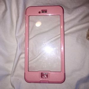 Pink iPhone 6plus life proof case