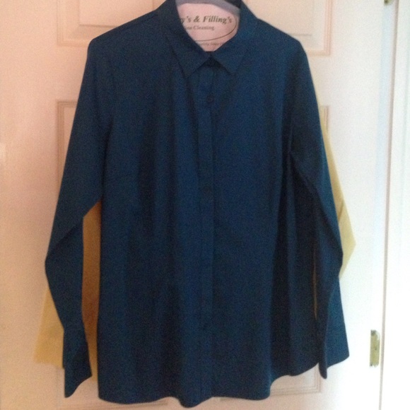 Coldwater Creek No Iron Blouse XL 16 NWOT
