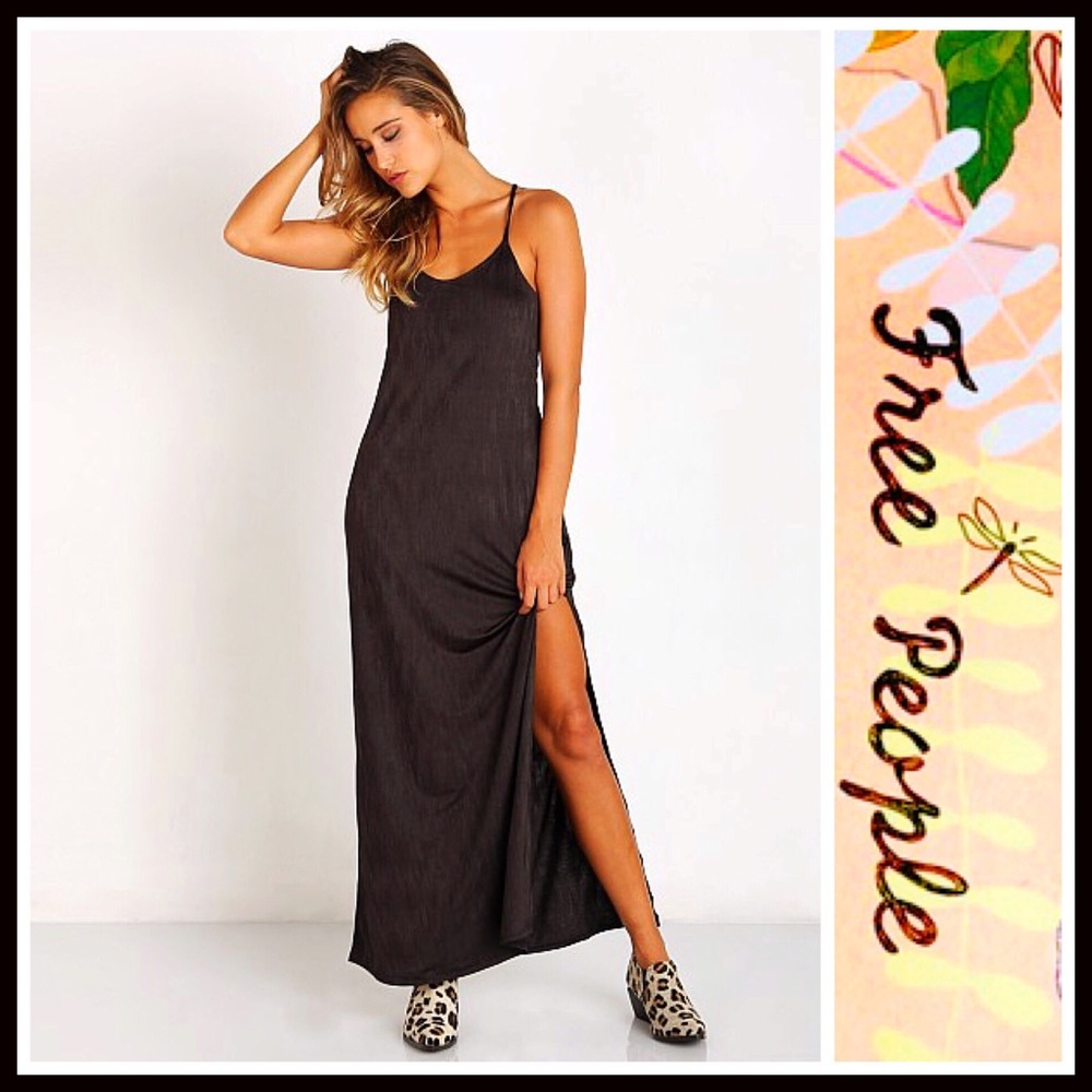 FREE PEOPLE Black Dress Maxi Slip - Picture 7 of 8