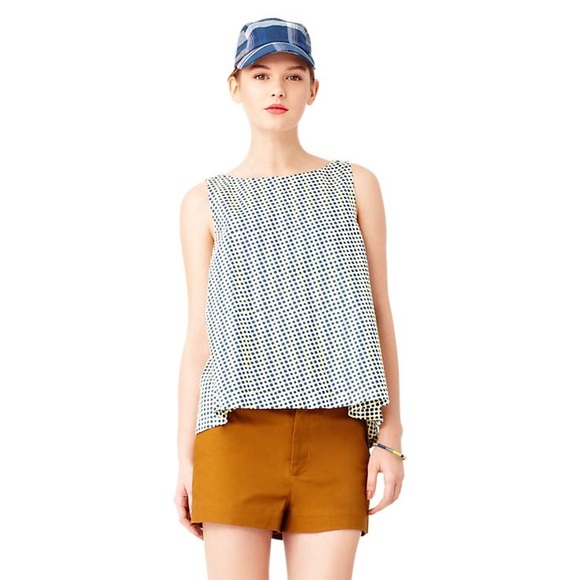 Kate Spade Saturday Trapeze Top in Spotted Dots