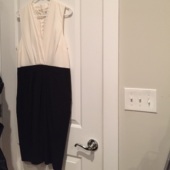 H&M black & cream dress