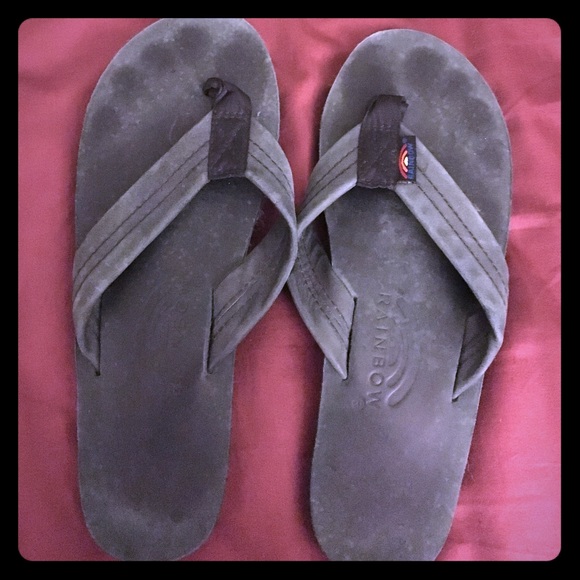 Rainbow brand flip-flops (black)
