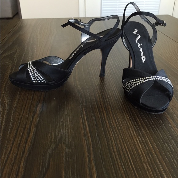 Black Nina Evening Heels