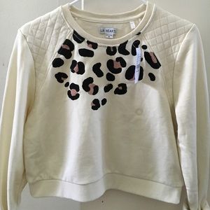 Cropped LA Hearts sweater