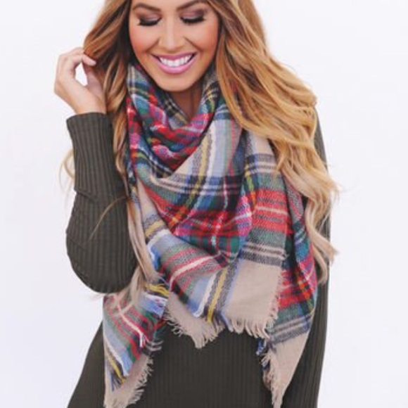 Accessories - Tartan Plaid Blanket Scarf