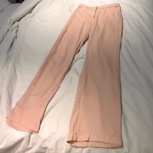 Blush chiffon pants