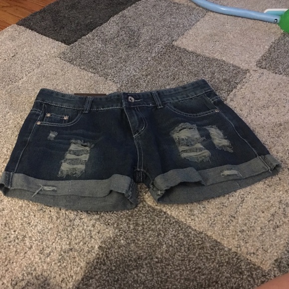 Denim shorts