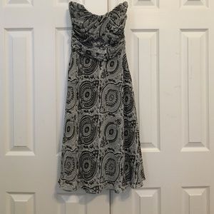 White House black market strapless dress