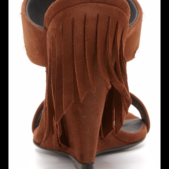 Giuseppe Zanotti fringe wedge Sandals NEW NEW - Picture 3 of 4