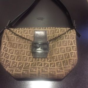 Vintage Fendi Zucca Signature Monogram Baguette