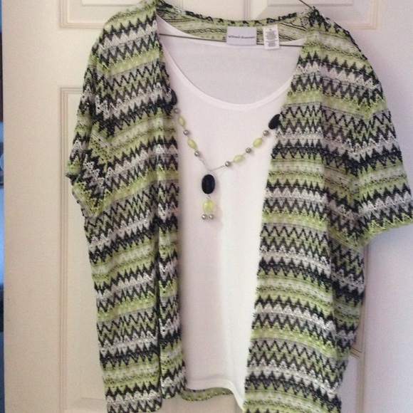 Alfred Dunner Morocco 2 piece attached blouse XL