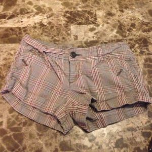 American Eagle Plaid Shorts