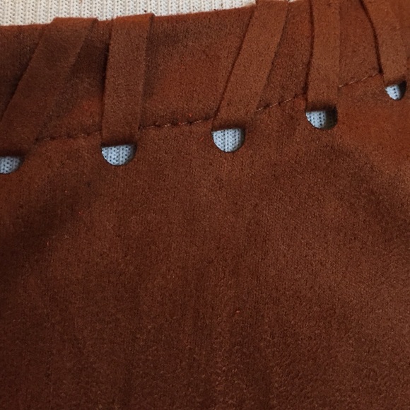 NWT Faux Suede Fringed Long Vest S/M - Picture 4 of 4