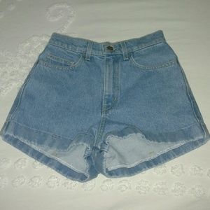 Light Wash Denim Shorts