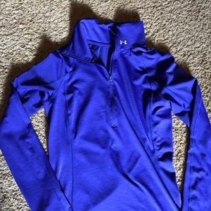 Blue underarmour pull over