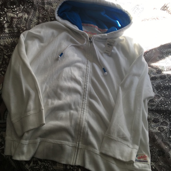 Hollister 3/4 sleeve zip up jacket