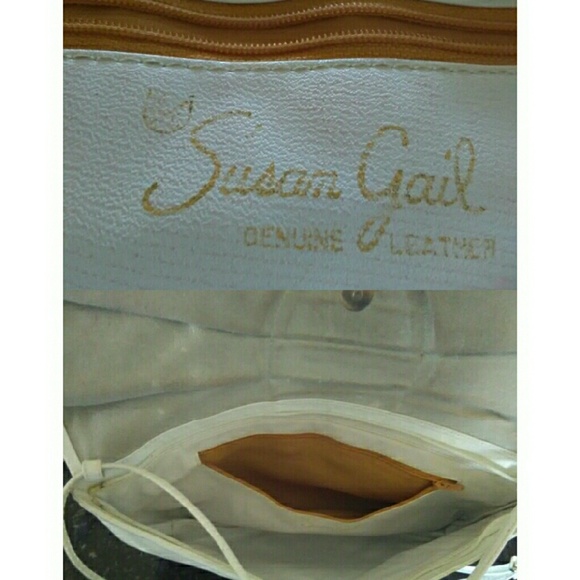 Vintage Genuine Leather Bagq by Susan Gail - Picture 4 of 6