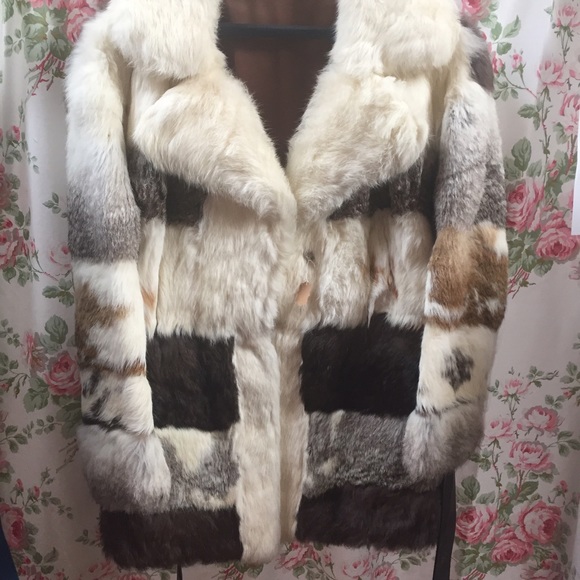 custome made rabbit fur coat