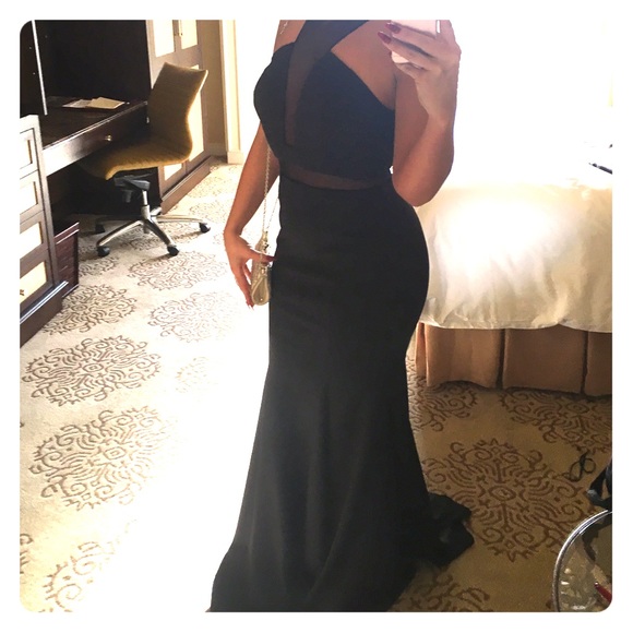 Sexy long black dress!