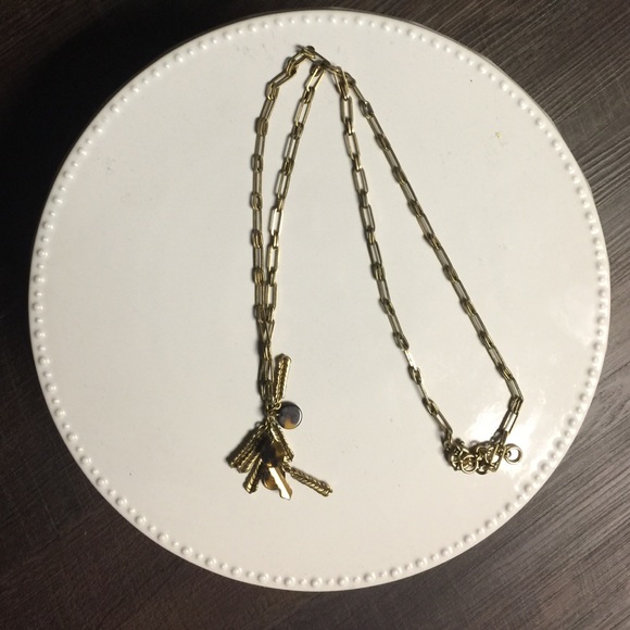 Jcrew long tortoise shell necklace