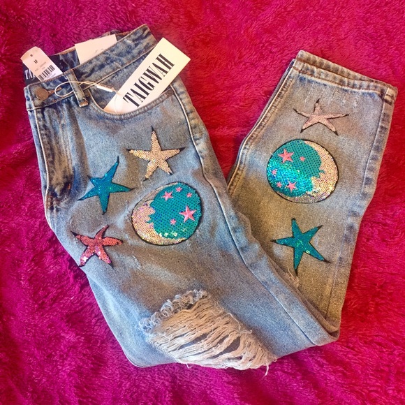 LF Space Denim boyfriend Jeans