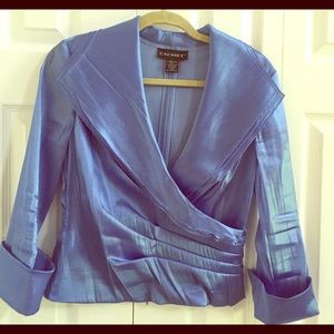 Elegant ! Caché Ruched Wrap Blouse