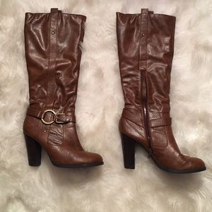 Tall brown boots