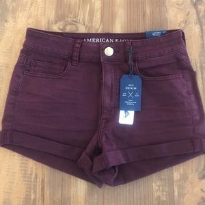 American eagle maroon shorts