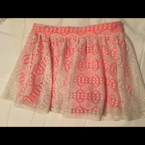 Pink and white skirt