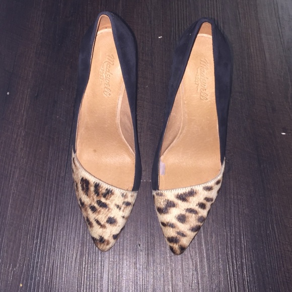 Madewell cheetah heels