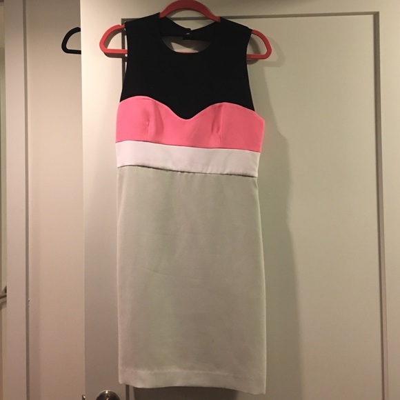 DVF - Diane von Furstenberg - color block dress