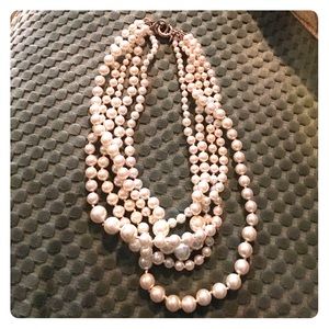 Jcrew multi strand pearl necklace