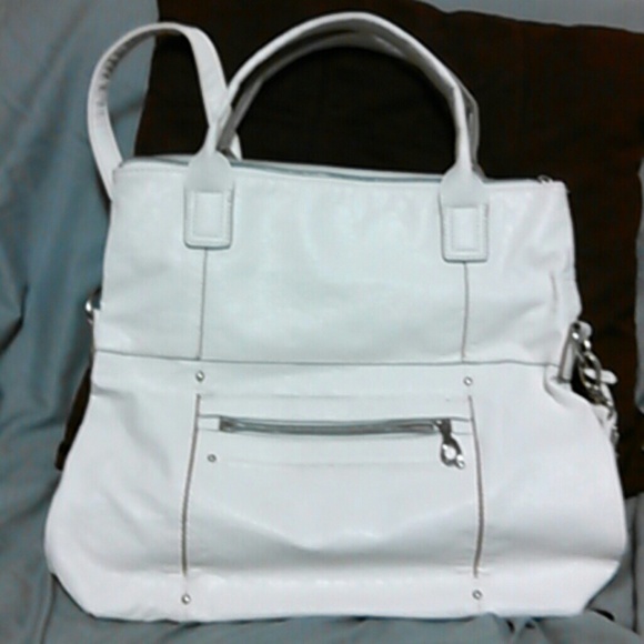 Relic white satchel
