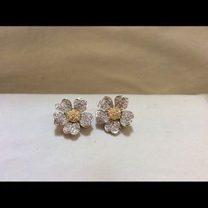 Clip-on Flower Earrings