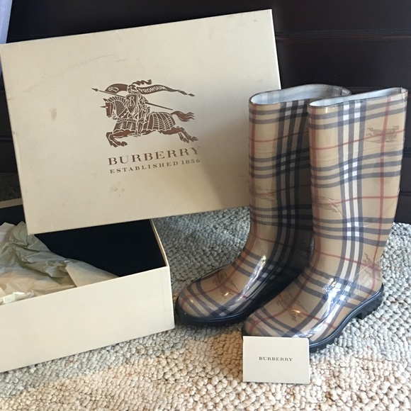 Authentic Burberry Rain Boots