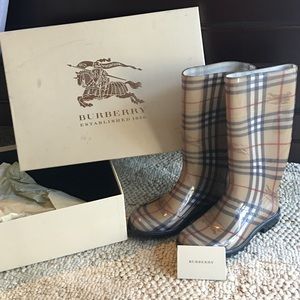 Authentic Burberry Rain Boots