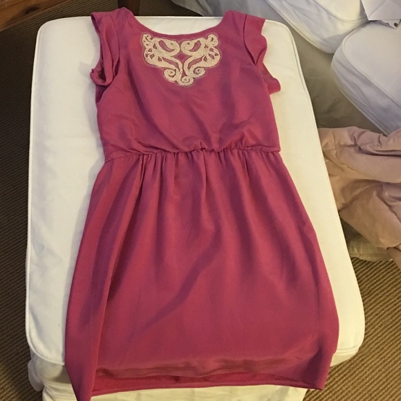 Tibi beaded dress with moderate scoop back detail